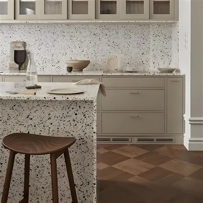 Virtuves terrazzo lielā dēlis